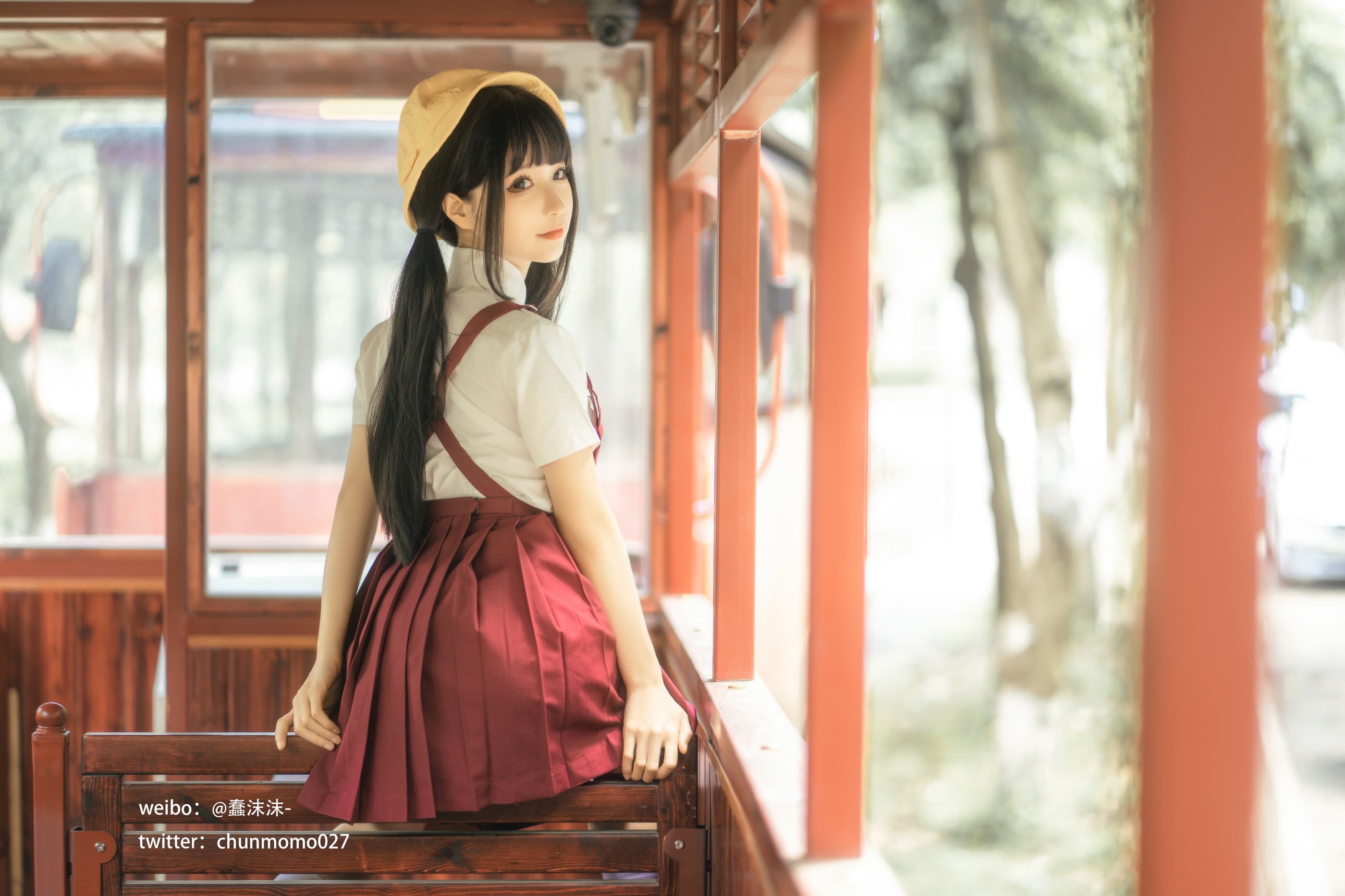 图片[1]-蠢沫沫 – NO.198 红火车 [16P]-XikXak